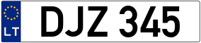 Truck License Plate